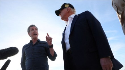Trump visits North Carolina, California