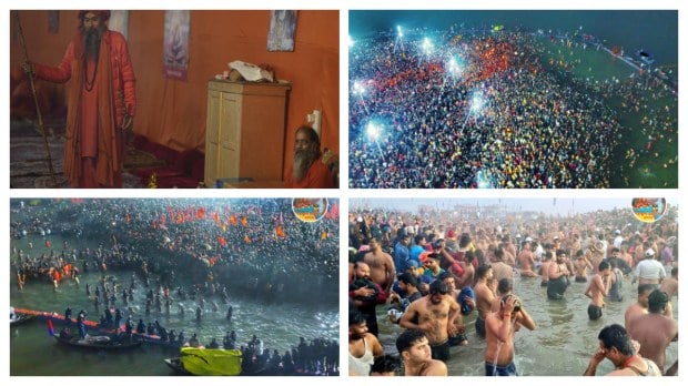 Millions Gather for Amrit Snan at Maha Kumbh Mela 2025 in Prayagraj. (Image Source: File/Express Photo)