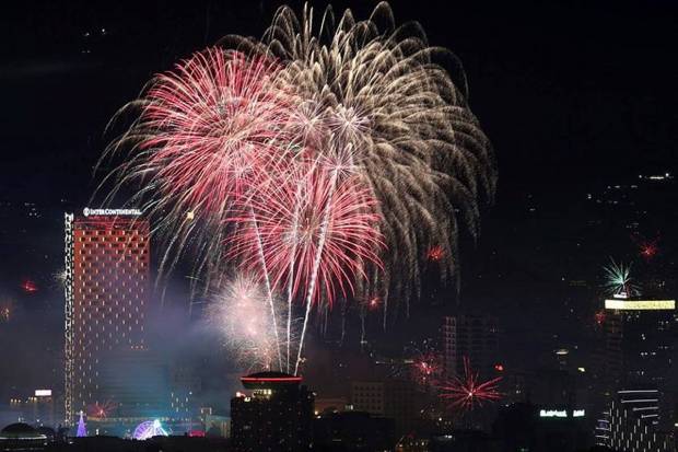 Fireworks are seen during New Year's celebrations in Tirana, Albania. (Photo source: Reuters)