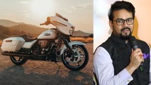 Harley-Davidson Street Glide (L) & Anurag thakur (R)