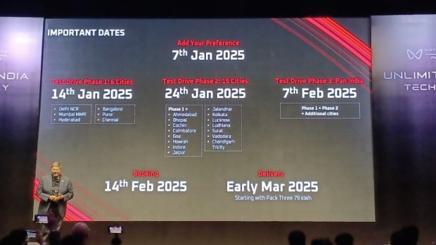 Mahindra BE 6 XEV 9e timelines