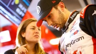 Mueller with Esteban Ocon