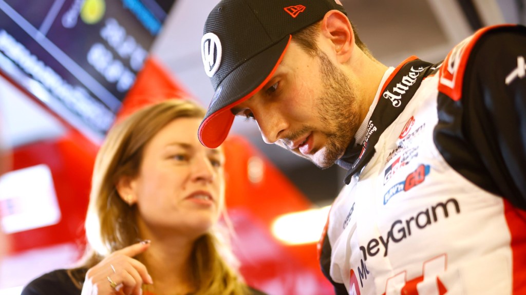 Mueller with Esteban Ocon