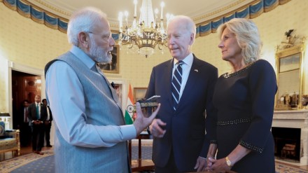 PM Narendra Modi attended a private engagement hosted by US President Joe Biden and First Lady Jill Biden in 2023 in the White House. (Photo: PMO/File) PM Narendra Modi attended a private engagement hosted by US President Joe Biden and First Lady Jill Biden in 2023 in the White House. (Photo: PMO/File)