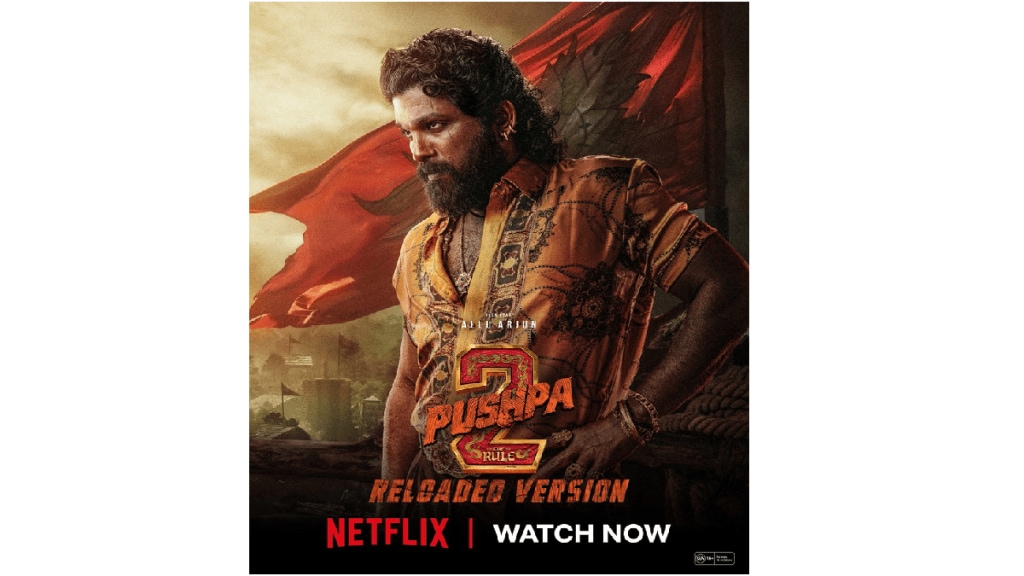 Pushpa 2: The Rule (Reloaded Version) released on Netflix on January 30. (Image Source: X/@PushpaMovie) Pushpa 2: The Rule (Reloaded Version) released on Netflix on January 30. (Image Source: X/@PushpaMovie)