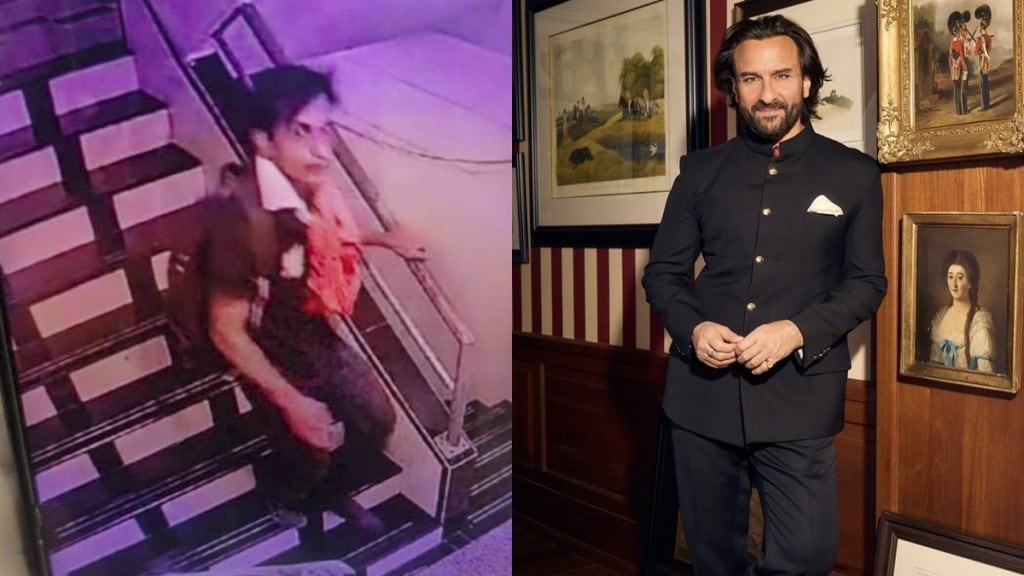 Suspect in Bollywood actor Saif Ali Khan knife attack incident, in Mumbai, Thursday, Jan. 16, 2025. Khan was stabbed with a knife by an intruder at his residence on Thursday. (PTI Photo)