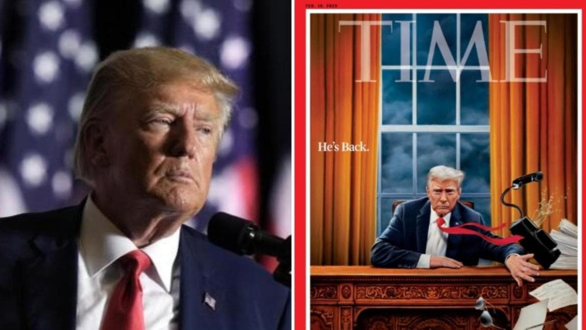 'He's back' TIME magazine's latest cover shows Donald Trump sweeping
