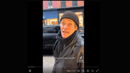 The interaction, which was uploaded to TikTok, left many viewers amused and inspired by Dafoe’s humility and enigmatic charm