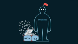 DeepSeek’s privacy policy makes it clear: user data, including chats, prompts, and personal information, is stored on servers in China. (Image created with Ideogram)