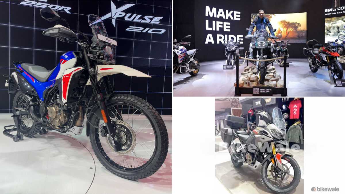 adventure bikes at bharat mobility expo