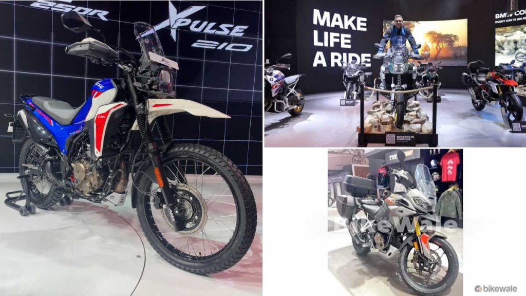adventure bikes at bharat mobility expo