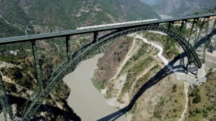 Indian Railways conducts trial run on Katra-Banihal section, featuring world's highest rail bridge