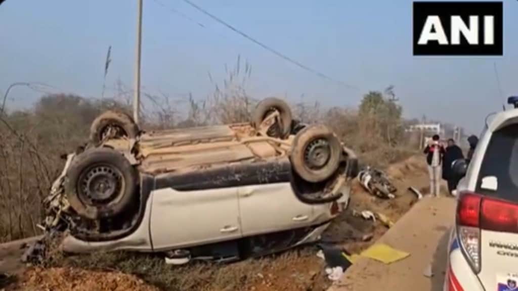 Olympic medallist shooter Manu Bhaker's maternal uncle Yudhveer Singh and maternal grandmother Savitri Devi died in a road accident in Haryana's Charkhi Dadri today.