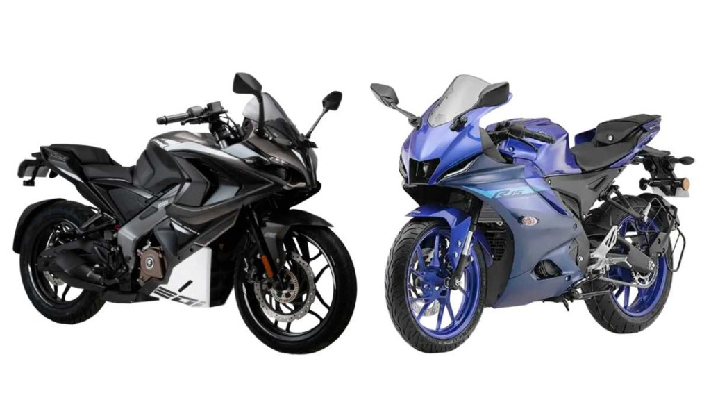 bajaj pulsar rs 200 vs yamaha r15