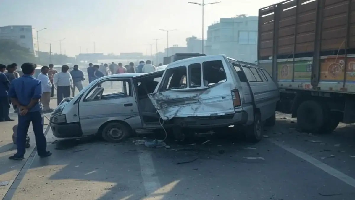 9 dead in van-truck collision in Punjab's Ferozepur. (Image Source: X/GROK)