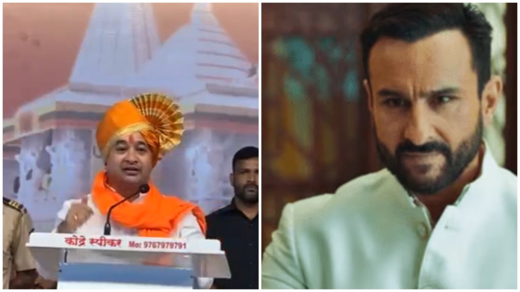 Maharashtra Minister Nitesh Rane (left) questions Saif Ali Khan's attack
