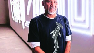 Aboriginal Australian artist, Rock art, carvings, etchings, India Art Fair