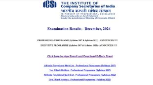 ICSI CS Result 2024