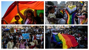 The theme reinforces the message of marching forward, not backward. (Image Source: Express Photo)