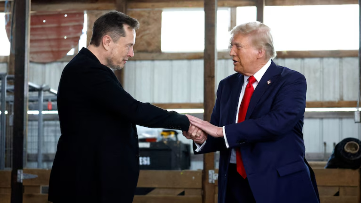 AI video of Trump kissing Musk's feet AI video of Trump kissing Musk's feet