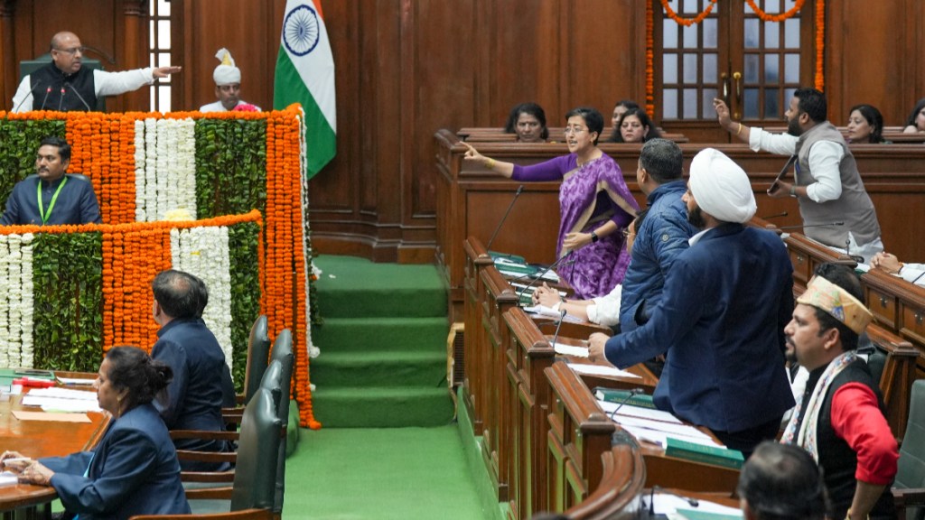 Atishi, 10 other AAP MLAs suspended from Delhi Assembly