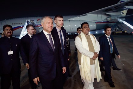 Chairman of the State Duma Vyacheslav Volodin arrived on an official visit to India
