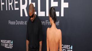 Kanye West and wife Bianca Censori at Grammy Awards 2025