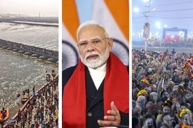 The world’s largest spiritual gathering Mahakumbh 2025 commenced on January 13. On February 5, PM Modi took a dip in the holy river at the Mahakumbh. One of the largest public gatherings in the world, the PM called it a “maha yagya of unity”. In a place which welcomes millions of devotees everyday, PM Modi, accompanied by Chief Minister Yogi Adityanath took a boat ride along the ghats.