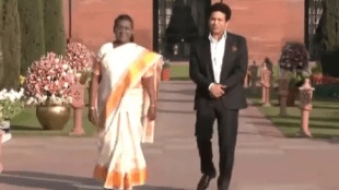 Sachin Tendulkar, President Droupadi Murmu