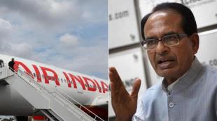 shivraj singh chouhan, air india, air india flying shivraj singh, shivraj sing chouhan air india, aviation