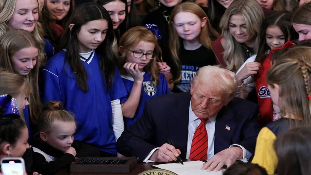 Trump orders ban on transgender women in sports