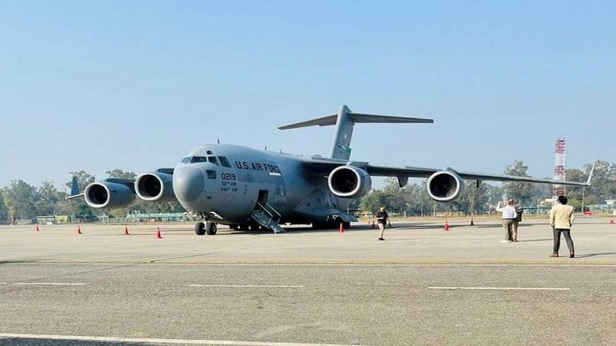 US military aircraft for deporting Indians
