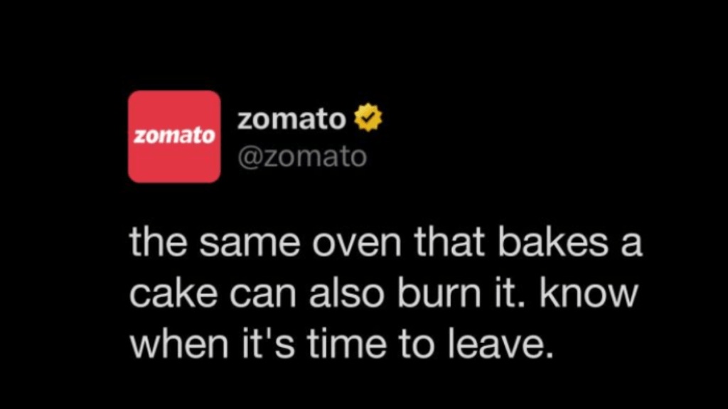 Zomato’s ‘Burnt Cake’ Post Heats Up Workplace Talk Zomato’s ‘Burnt Cake’ Post Heats Up Workplace Talk