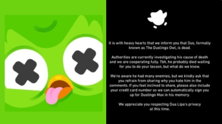 The company humorously suggested that Duo may have died while waiting for users to complete their language lessons.