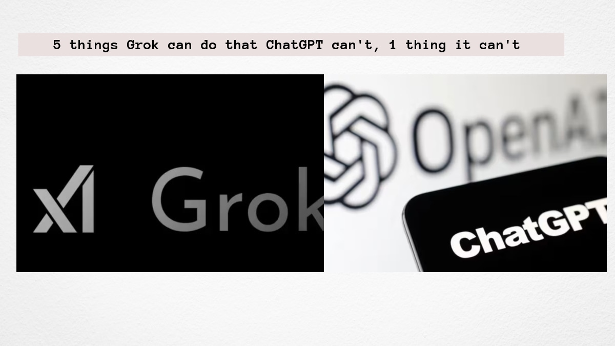 5 things Grok can do that ChatGPT can't, 1 thing it can't