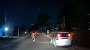 drunk man on highway