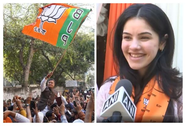 The biggest change for the residents of Delhi as BJP takes over is bidding farewell to their Chief Minister. As Parvesh Verma is a potential candidate, her daughter expressed her elation with the media and he celebrated among supported and party members. (Image: Instagram, ANI)