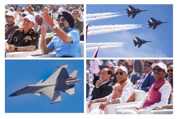 Commenced on Monday, February 10, Aero India catches eyeballs at Yelehanka Air Force Station. Continuing till February 14, Bengaluru will host more than 900 exhibitors inclusive of 150 foreign companies. 78 nations across the world will participate across the 5 days. While the first two days are dedicated to business attendees and defence manufacturers, the general public was also welcomed. The 15th edition of Asia's premier aerospace and defense exhibition is a biennial event with the 2025 theme as