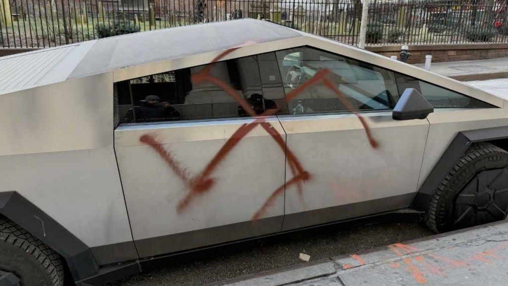tesla vandals