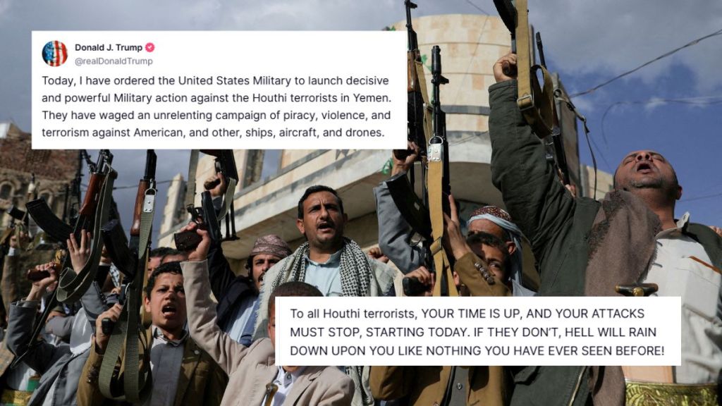 Yemen conflict updates, US foreign policy Yemen, US airstrikes Yemen,Trump threats Houthi,Trump airstrikes Yemen,Houthi rebels response