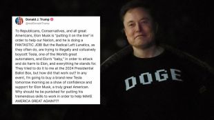 World news, World news today, World news live, Top news in US, Breaking newsUS President praises Musk,Trump Truth Social post,Trump defends Elon Musk,Tesla boycott controversy,Radical Left Lunatics attack,Musk Co-President,Department of government efficiency