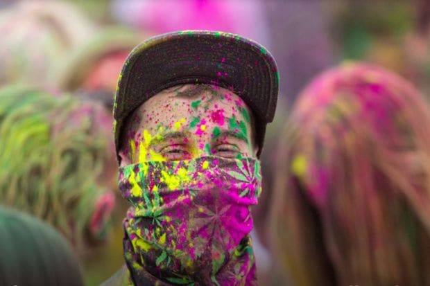 Splashes of color and laughter mark Holi celebrations in the U.S., showcasing the beauty of Indian traditions while fostering cross-cultural harmony. (Image: X)