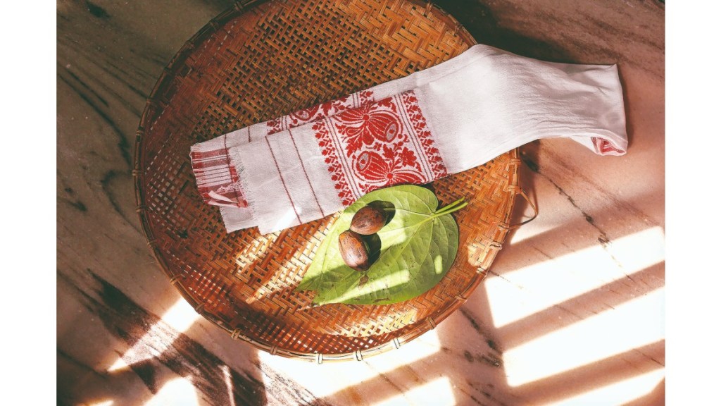 The gamchha reimagined . (Image Source: Company )