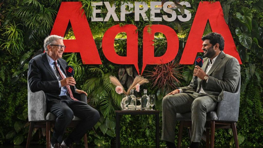 Bill Gates at Express Adda Bill Gates at Express Adda