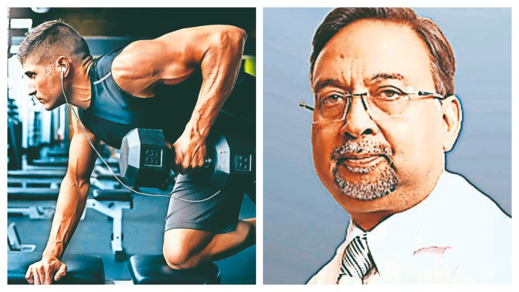 Advise on steroids, protein and exercse, Dr Rakesh Gupta (Right). (Image Source: Financial Express) Advise on steroids, protein and exercse, Dr Rakesh Gupta (Right). (Image Source: Financial Express)