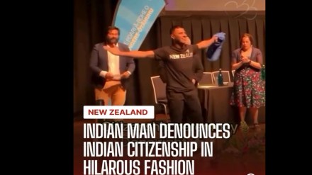Man swaps ‘India’ T-shirt for New Zealand to celebrate new citizenship