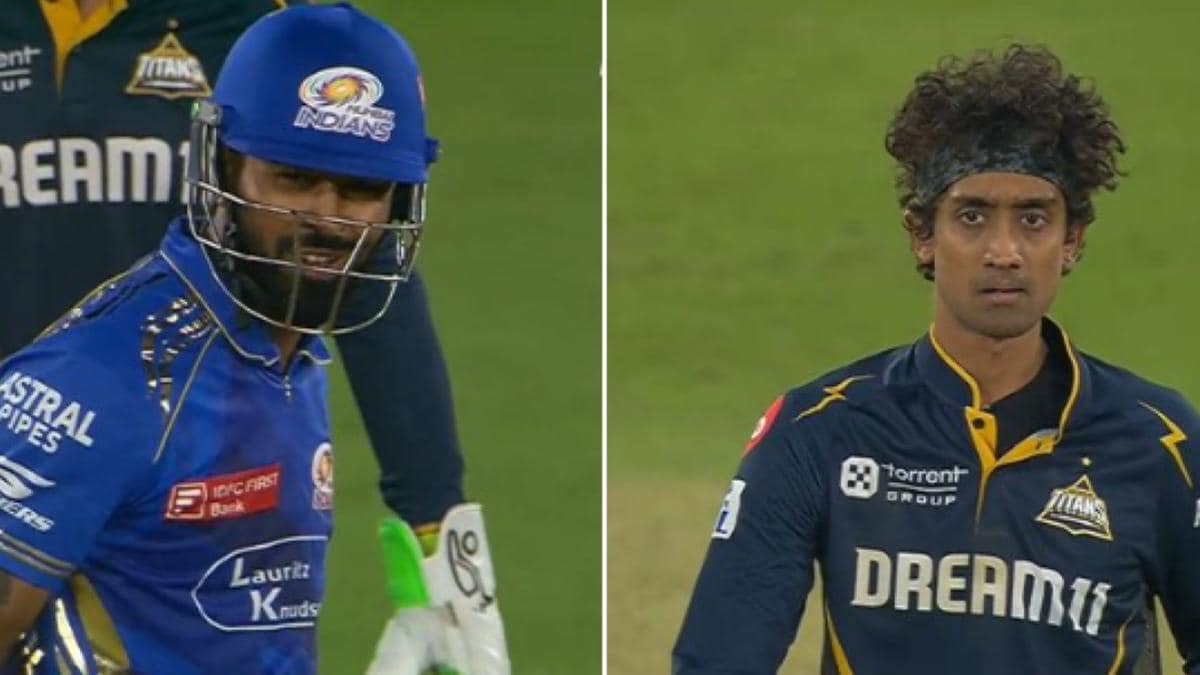 Hardik Pandya, Sai Kishore get into heated exchange during GT vs MI game – Here’s what happened next | Watch video