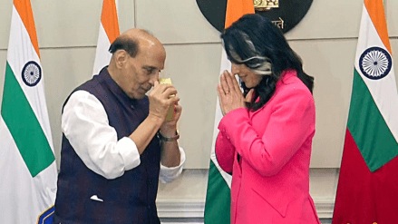 Rajnath Singh, Tulsi Gabbard Rajnath Singh, Tulsi Gabbard