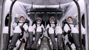 Aboard the Dragon spacecraft are four astronauts: NASA's Anne McClain and Nichole Ayers, Japan's Takuya Onishi, and Russia's Kirill Peskov.