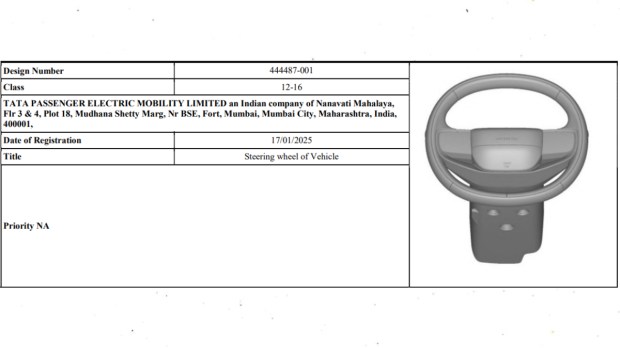 Tata Avinya steering wheel patent